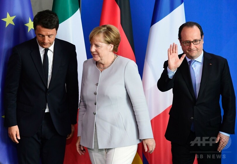 「EU離脱の正式通知なければ英と交渉せず」 独仏伊首脳が一致