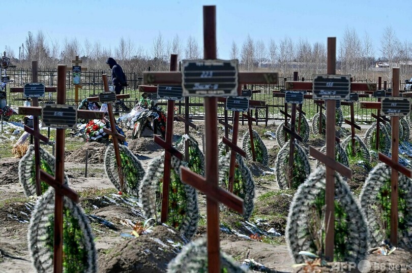 ロシア軍のブチャ撤退から1年 ゼレンスキー氏「決して許さない」