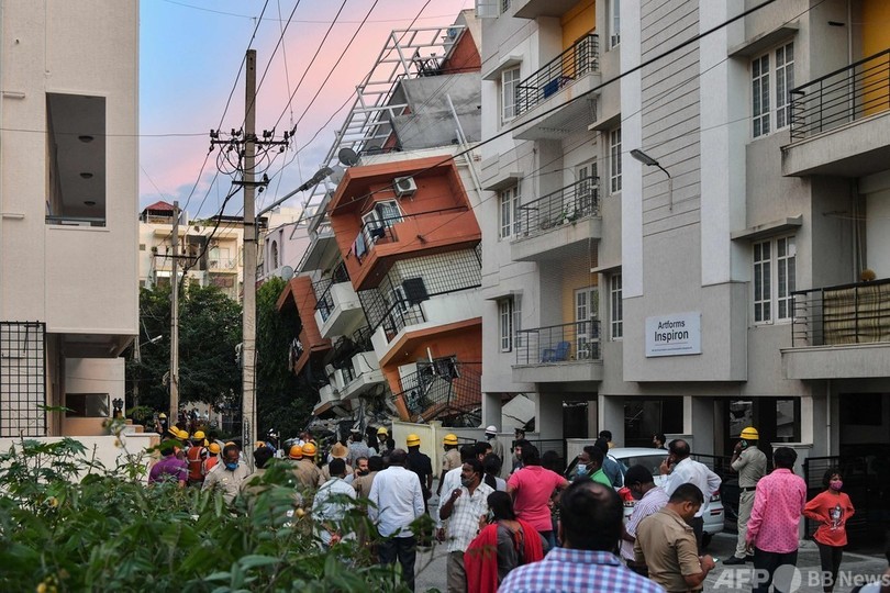 インド南部でアパート倒壊 死傷者なし
