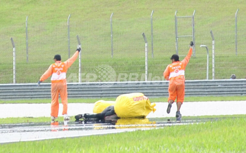 マレーシアGP決勝でシモンセッリが事故死、レースは中止に