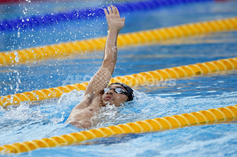 入江 全体2位で男子200メートル背泳ぎ決勝進出、世界水泳