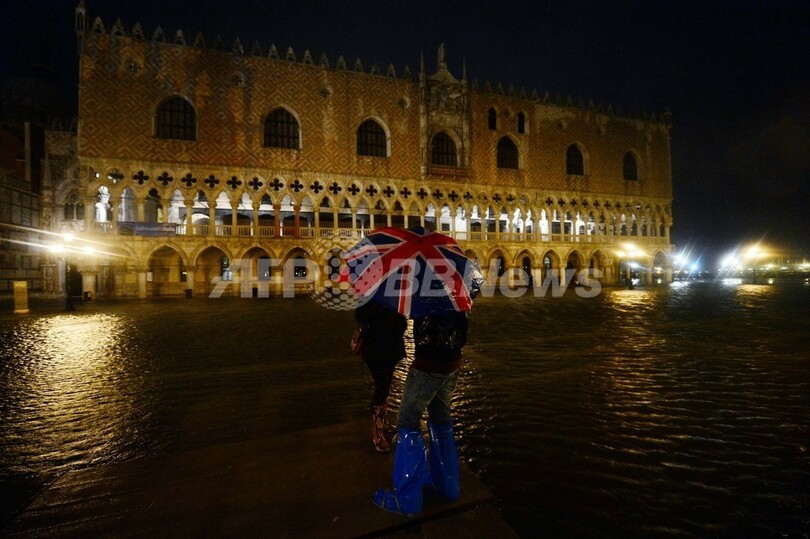 悪天候のイタリア、ベネチアではまた「アクアアルタ」