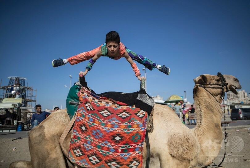 驚異の身体能力…ギネス記録狙うガザの「スパイダーボーイ」