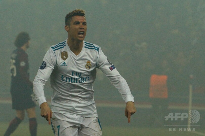 ロナウドが再びゴール、レアルはPSG退け欧州CL8強