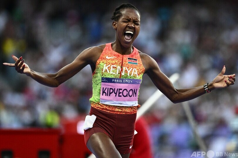キピエゴン、女子1500mで史上初の3連覇 パリ五輪陸上