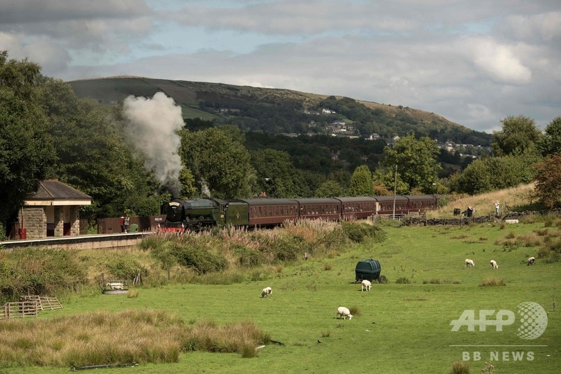 田園風景を駆け抜ける蒸気機関車 フライング スコッツマン 英 写真11枚 国際ニュース Afpbb News