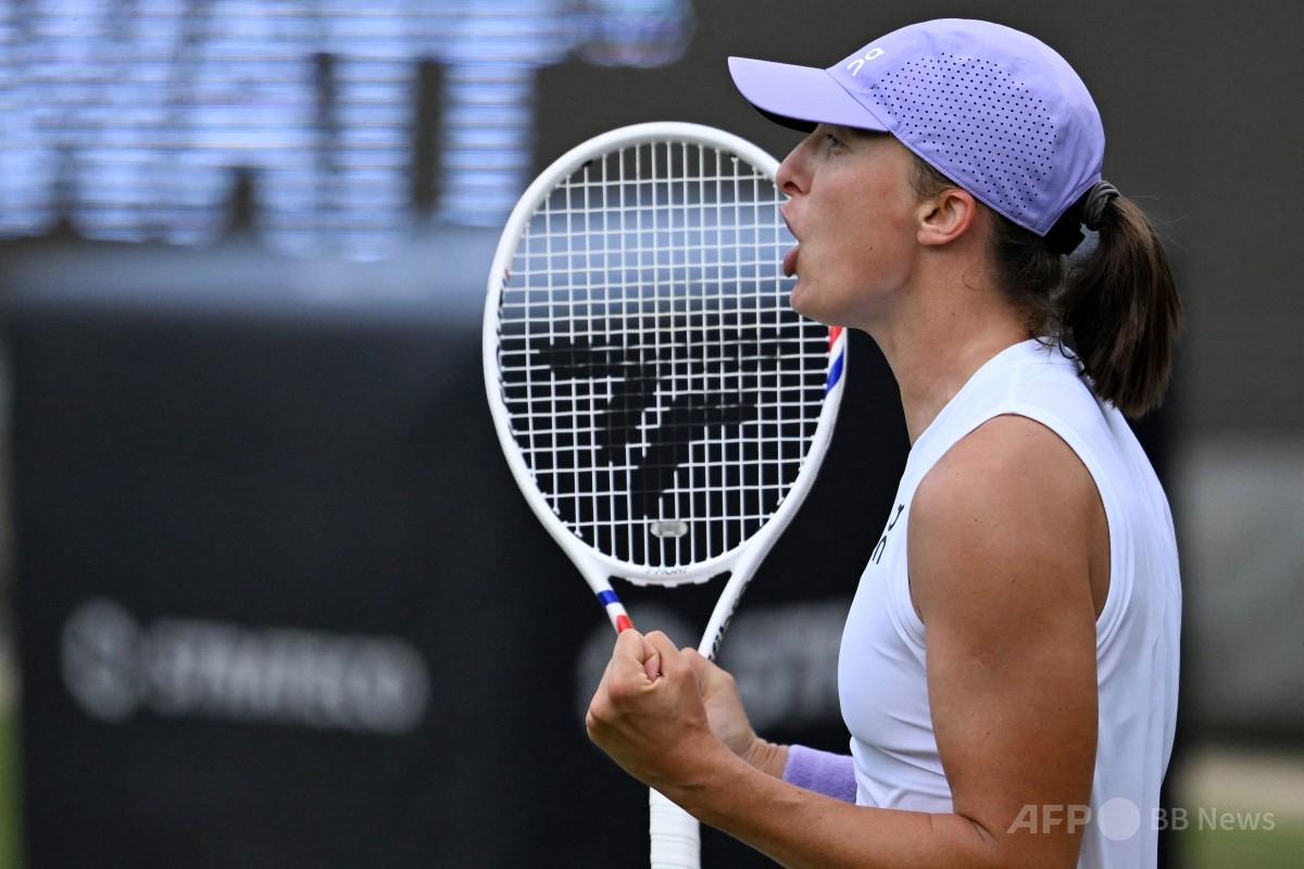 シフィオンテクが芝で初の決勝進出 バートホンブルクOP 写真7枚 国際