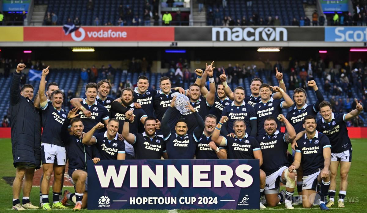 超レア・ラグビー　スコットランド1984グランドスラム記念タイ（未使用・新品） 超レア・ラグビー スコットランド1984グランドスラム記念タイ（未使用