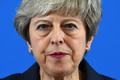 英スコットランドのスターリングで英連邦の重要性について演説するテリーザ・メイ首相（2019年7月4日撮影）。(c)ANDY BUCHANAN / various sources / AFP