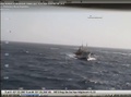 アルゼンチン・プエルトマドリン沖で、同国の沿岸警備隊によって撃沈された中国漁船。沿岸警備隊ウェブサイトで公開された映像より（2016年3月15日公開）。(c)AFP/PREFECTURA NAVAL/HO