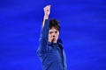 平昌冬季五輪、フィギュアスケートのエキシビションに臨む宇野昌磨（2018年2月25日撮影）。(c)AFP/Mladen ANTONOV