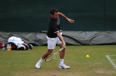 男子4強に初戦で立ち向かう選手、ウィンブルドン選手権