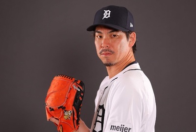 タイガースの前田健太、春季キャンプ恒例のフォトデーに参加