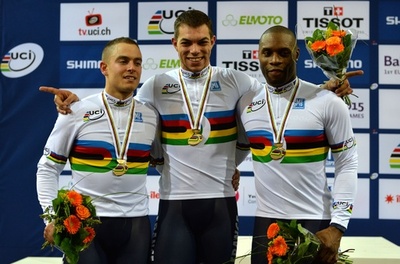 フランスが男子チームスプリントで金、トラック世界選手権