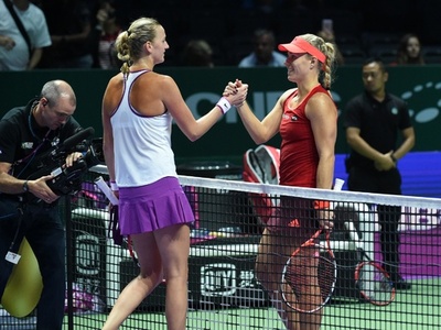 ケルバー、クビトバに勝利で好発進 WTAツアー選手権