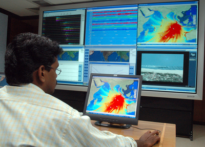 インド洋の津波警報センターに新システム