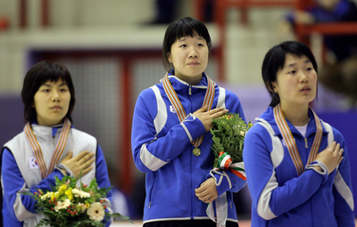 ＜ショートトラック 07世界選手権＞女子1500メートル、ジュン・ウンジュがレースを制し優勝 - イタリア