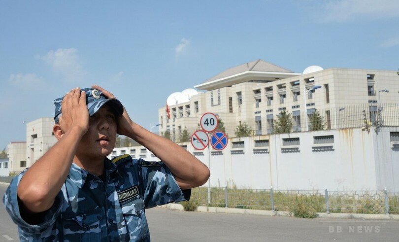 キルギスの中国大使館に自爆攻撃、3人負傷 テロ事件として捜査