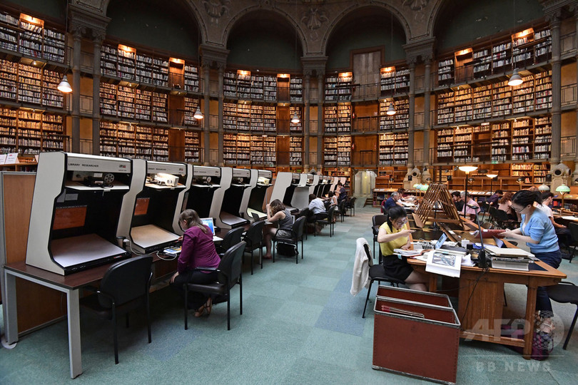 モザイク画のように芸術的な閲覧室 仏国立図書館 写真15枚 国際ニュース Afpbb News