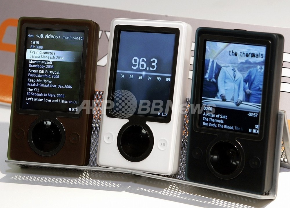 MS携帯音楽プレーヤー新モデル「Zune HD」、米国で年内発売へ