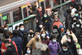 マスク姿の人々。台湾・台北で（2020年1月30日撮影）。(c)Sam Yeh / AFP