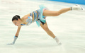 演技に臨むロシアのアデリナ・ソトニコワ（Adelina Sotnikova、2013年10月5日撮影）。(c)AFP/KAZUHIRO NOGI