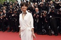 非コンペティション部門で上映された『Mad Max : Fury Road』の上映会に出席した仏女優のソフィー・マルソー（2015年5月14日撮影）。(c)AFP/LOIC VENANCE