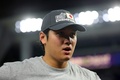 第5回ワールド・ベースボール・クラシック（WBC）決勝、日本対米国。試合後、インタビューに応じる大谷翔平（2023年3月21日撮影）。(c)Megan Briggs/Getty Images/AFP