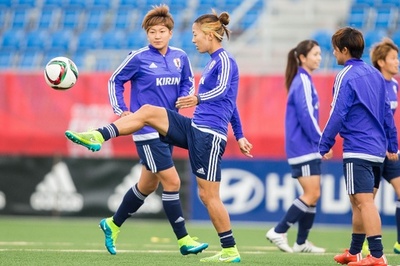 なでしこ、イングランド戦控えトレーニング 女子サッカーW杯