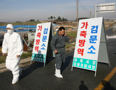 ＜鳥インフルエンザ＞韓国で高病原性鳥インフルエンザ確認 - 韓国