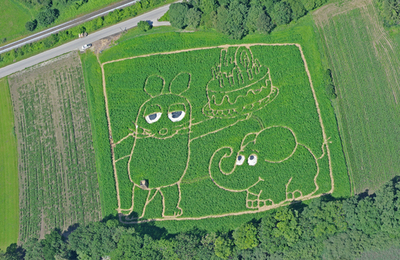 畑でほほえむ巨大ネズミの正体は…？ドイツ