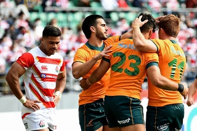 ラグビー日本、オーストラリアに惜敗 接戦持ち込むも及ばず