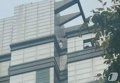 ソウルの真ん中・高層ビルで女性が投身騒動…約1時間40分後に無事救助