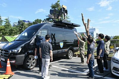 韓国宇宙庁と警察庁、違法ドローンへの対応…「Drone-Cop」最終実証実施