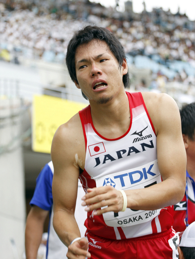 金丸 男子400メートル1次予選を途中棄権