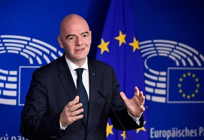 FIFA会長、欧州スーパーリーグ構想の支持否定 米紙報道を受け