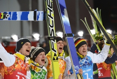 ジャンプ団体でドイツが金メダル、オーストリアの覇権に終止符