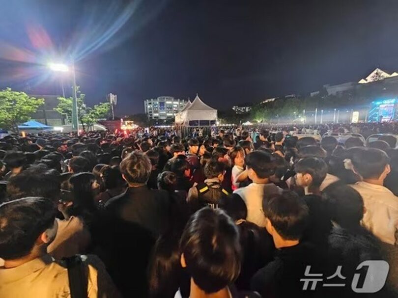 光州朝鮮大学の祝祭場の様子(c)news1