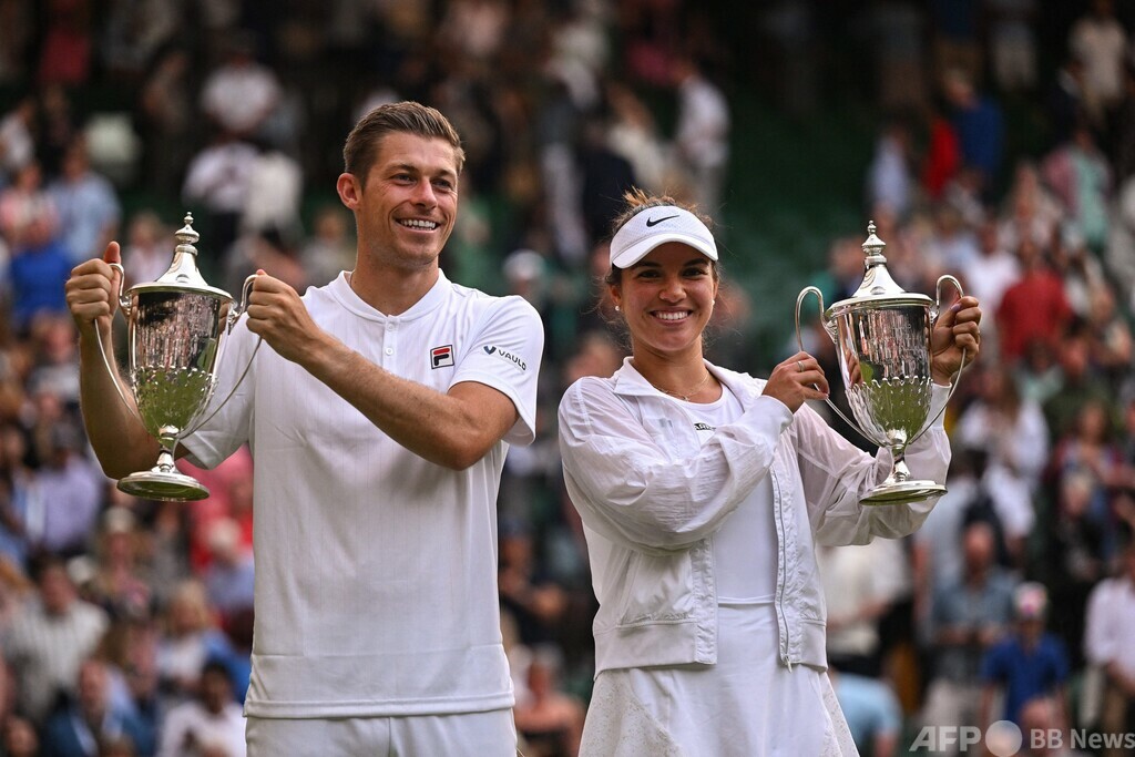 スクプスキ/クラウチェク組が混合ダブルス連覇 ウィンブルドン 写真9枚 国際ニュース：AFPBB News