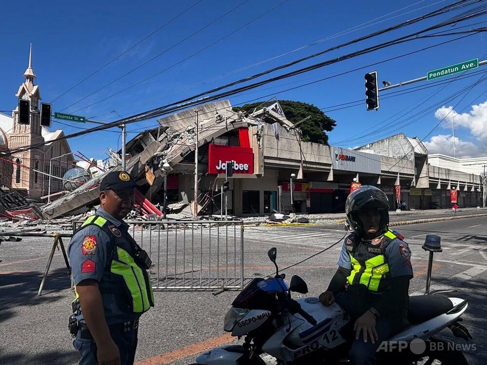 フィリピン南部地震で1人死亡、複数の建物が倒壊