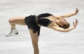 世界フィギュアスケート国別対抗戦2015、女子シングル・ショートプログラム。演技に臨むアシュリー・ワグナー（2015年4月16日撮影）。(c)AFP/Toru YAMANAKA