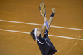テニス、ビエルト・メキシカーノ・テルセル（Abierto Mexicano TELCEL）は3日、メキシコのアカプルコ（Acapulco）で男子シングルス決勝を行い、大会第1シードのダビド・フェレール（David Ferrer、スペイン）は6-3、6-4で大会第8シードのフェルナンド・ベルダスコ（Fernando Verdasco、スペイン）を破り、シーズン3勝目を大会3連覇で飾った。

試合に勝利し歓喜するダビド・フェレール（2012年3月3日撮影）。(c)AFP/Alfredo Estrella