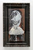 スイスのジュネーブ近現代美術館で展示された画家パブロ・ピカソの1968年の作品「Buste de mousquetaire（マスケット銃士の上半身）」（2018年4月27日撮影）。(c)AFP/Harold CUNNINGHAM