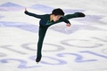フィギュアスケート世界選手権、男子シングル・フリースケーティング（FS）。演技に臨む鍵山優真（2021年3月27日撮影）。(c)Jonathan NACKSTRAND / AFP