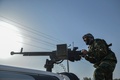 アフガニスタン・ヘラート州での旧支配勢力タリバンとの戦闘で、警備に当たるアフガン治安部隊（2021年7月30日撮影、資料写真）。(c)Hoshang Hashimi / AFP