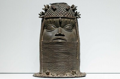 ベニン王国可愛らしい魚モダンアートに通ずる魚像ブロンズ青銅彫刻プリミティブアート img_f1e1f033e66a3f23fda38e5ef5