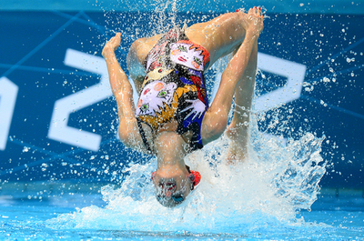 ロシアがデュエットで4大会連続金メダル、シンクロナイズドスイミング