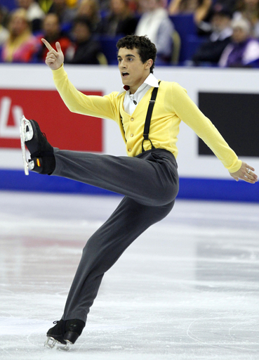 高橋が男子SP3位発進、チャンが首位に立つ 世界フィギュア