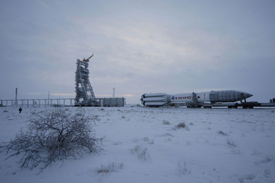 ノルウェーの通信衛星を打ち上げるロシアのロケット、発射場に移動