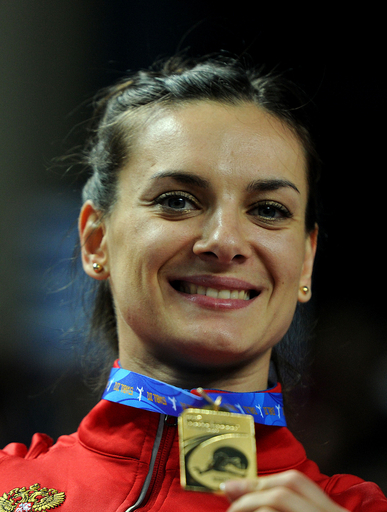 イシンバエワが女子棒高跳び優勝、世界室内陸上